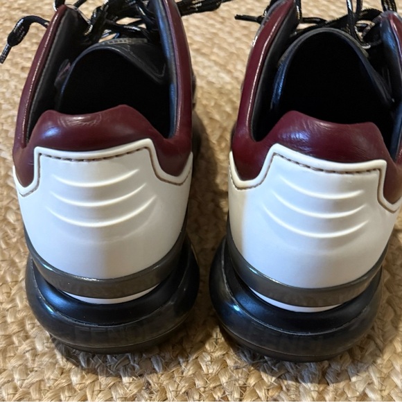 Fendi Stylish Black and Burgundy Men's Sneakers - Picture 4 of 12